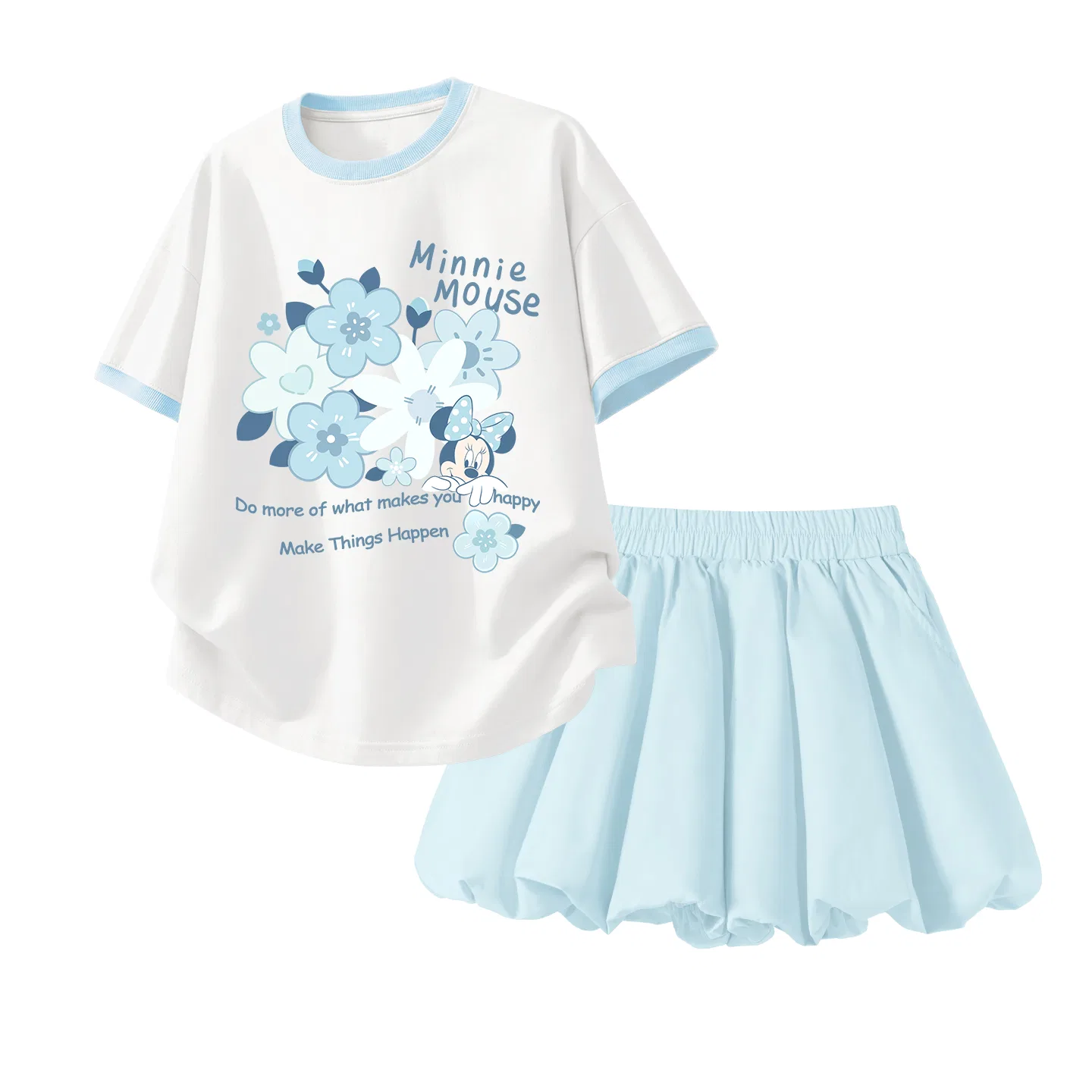 Спортивный костюм Disney Casual Sportswear 2 Piece Set для детей, кремово-голубой — фото 3