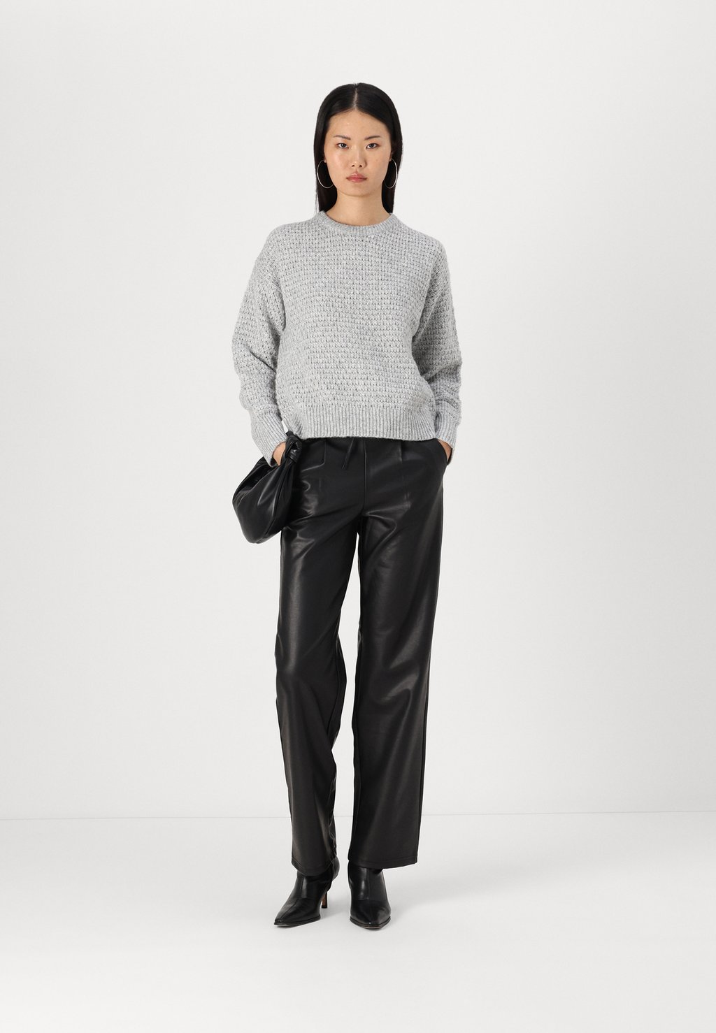 

Джемпер JXMILLY STRUCTURE CREW NECK JJXX, серый