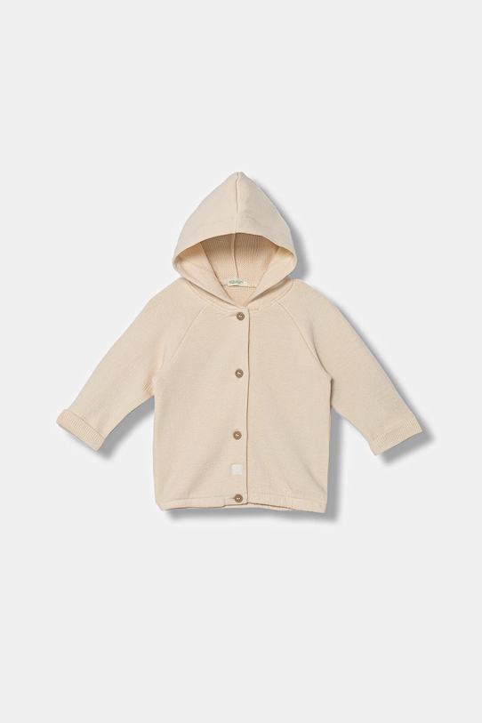 

Детская хлопковая толстовка United Colors Of Benetton, бежевый