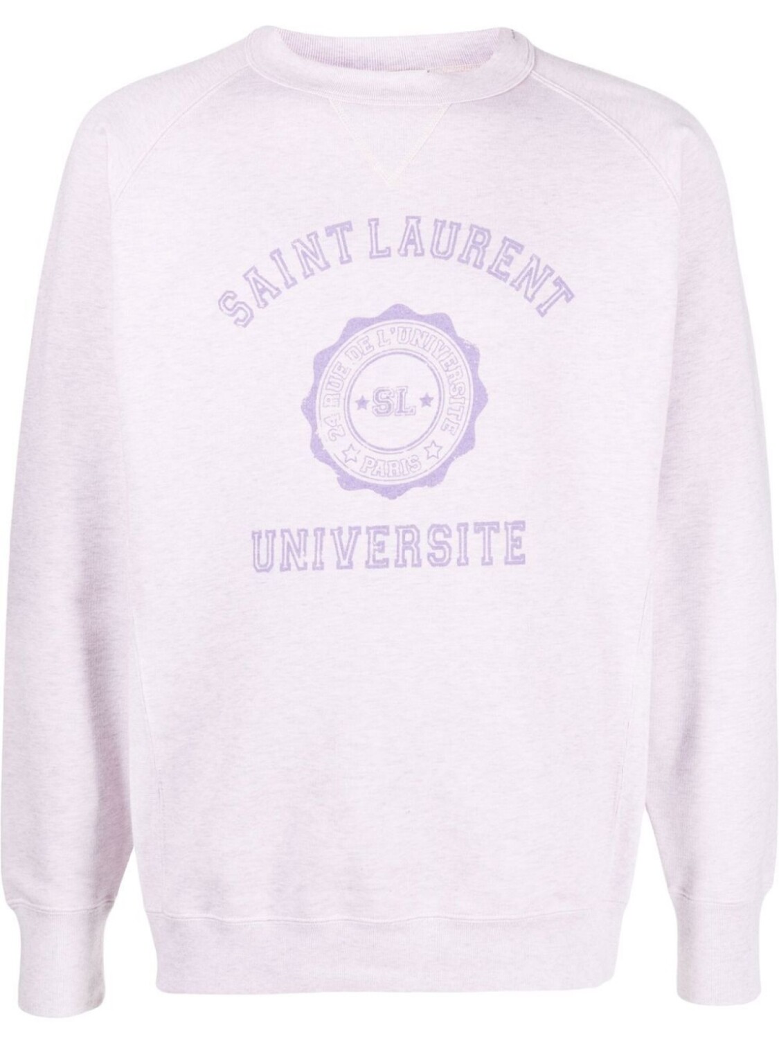 

Saint Laurent толстовка Université с круглым вырезом, розовый