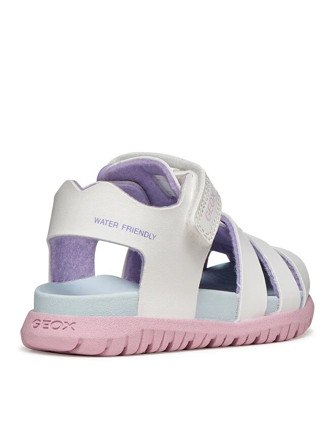 Geox Сандалии B Sandal Fusbetto Gi B556BA 000BC C0406 белые — фото 4