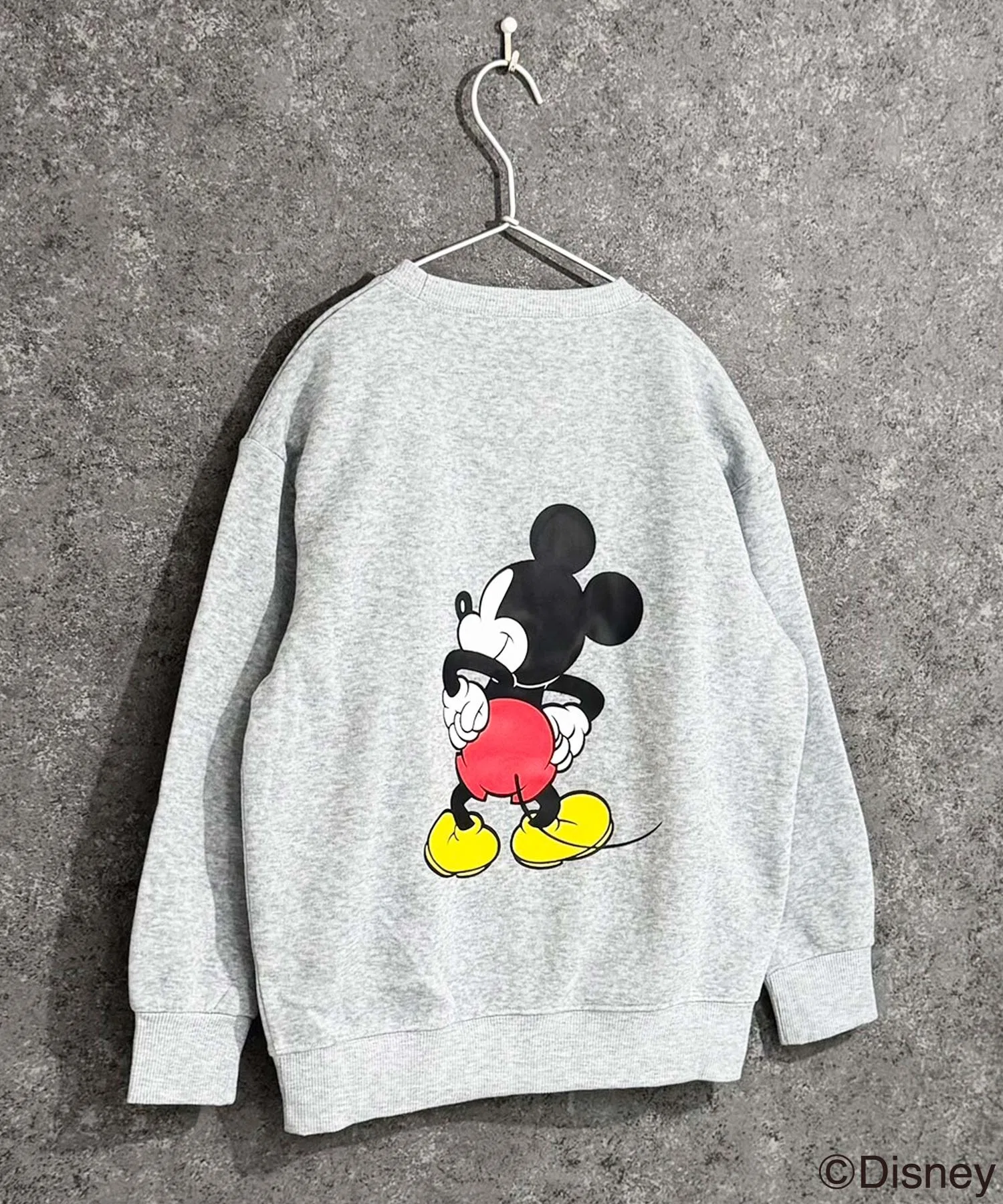 【Disney】MICKEY Толстовка оверсайз с флисовой подкладкой в виде Микки Мауса