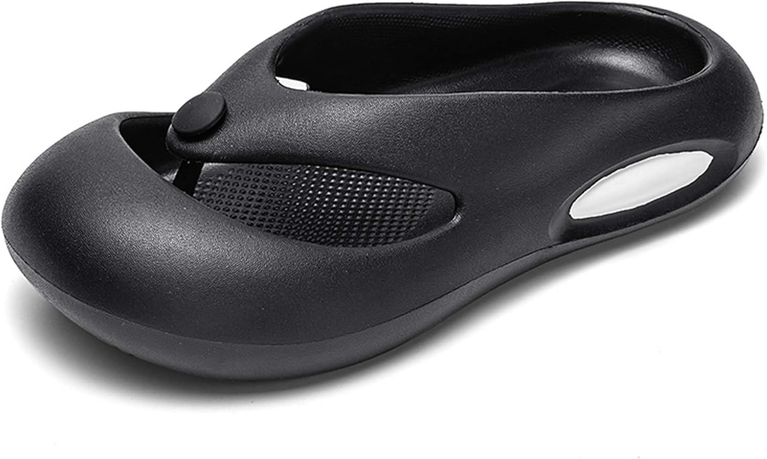 

Шлепанцы Vtiao унисекс, летние модные сандалии, шлепанцы с толстой подошвой для защиты пальцев ног, нескользящие, износостойкие, подходят для использования в помещении и на открытом воздухе, черный