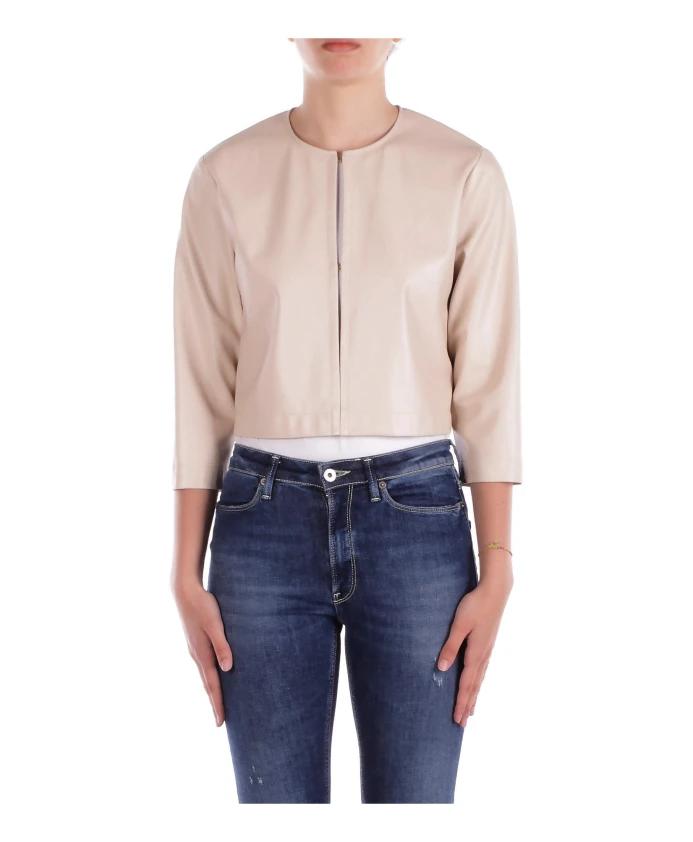 

Бежевая куртка на молнии, коллекция 1 Liu Jo, бежевый