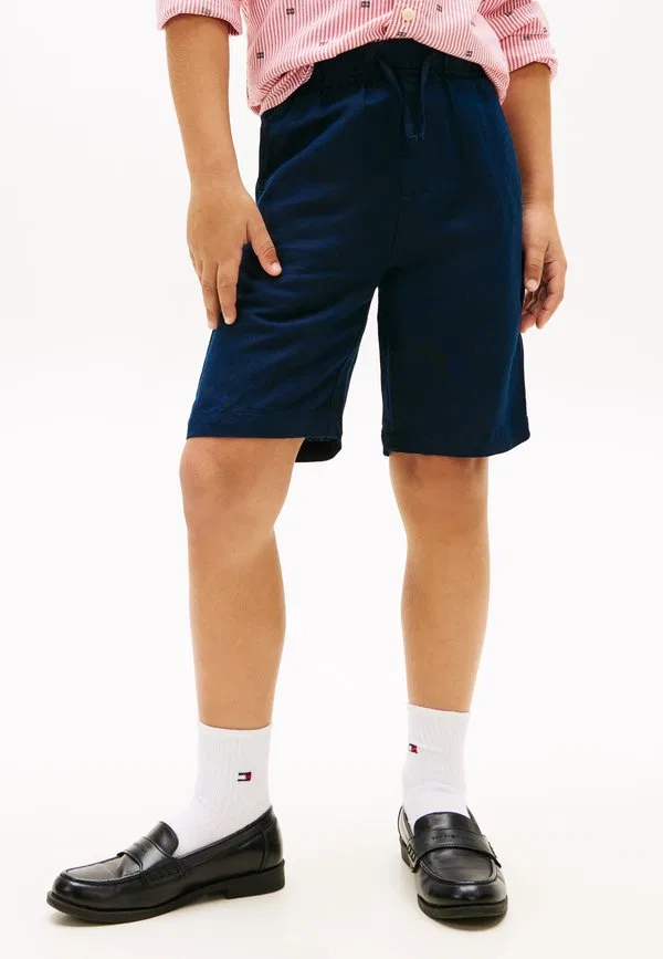 Свободные шорты из смесовой льняной ткани Tommy Hilfiger, Dark Night Navy