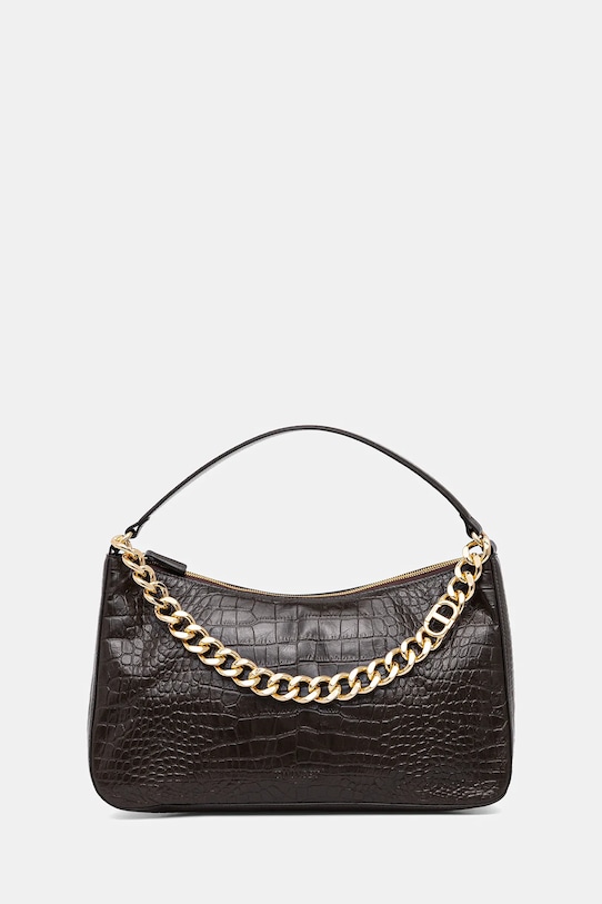 

Кожаная сумка Twinset, коричневый