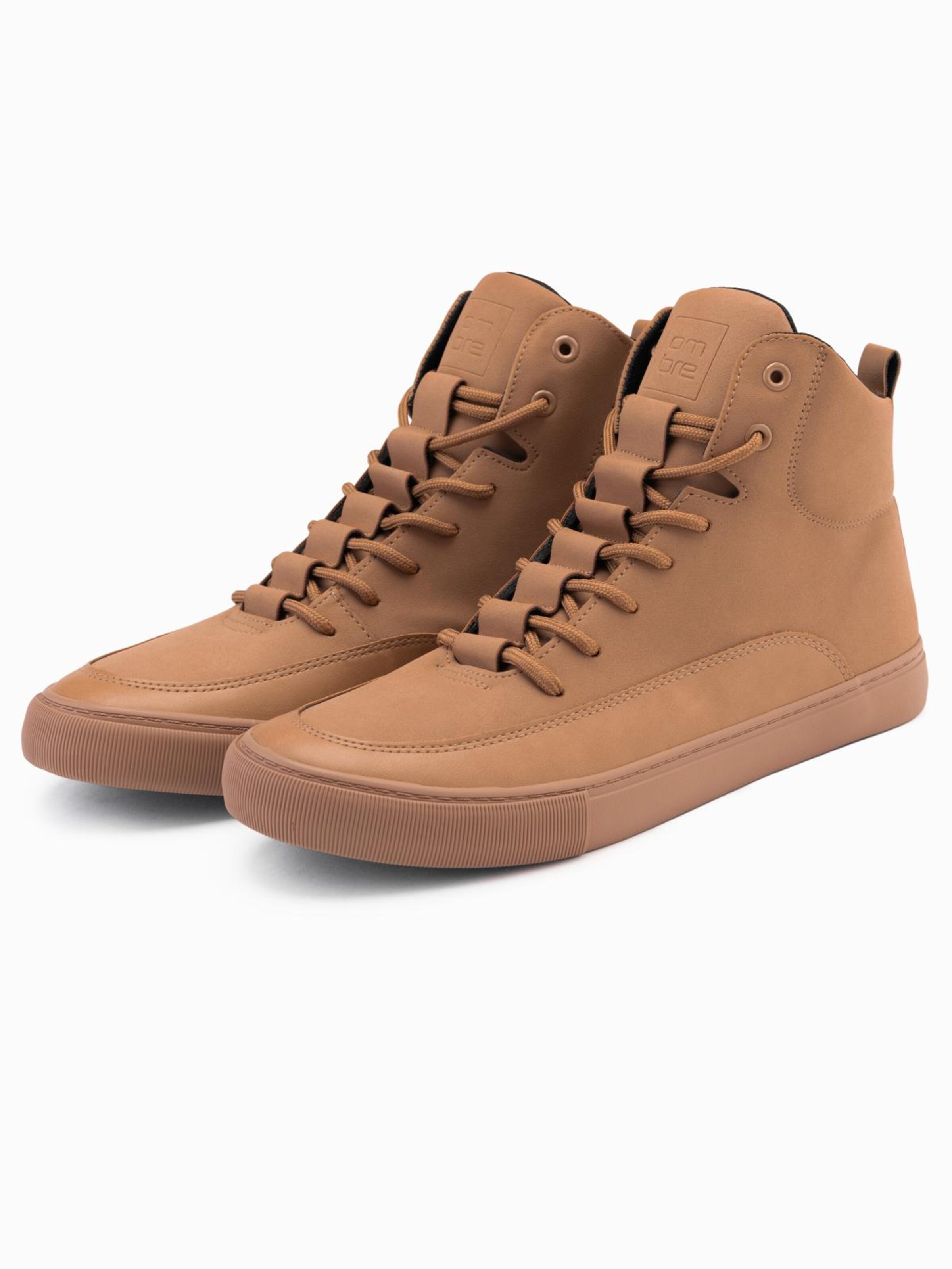 Ombre Кроссовки High-Top 'Fosh-0176' в цвете Cognac — фото 3