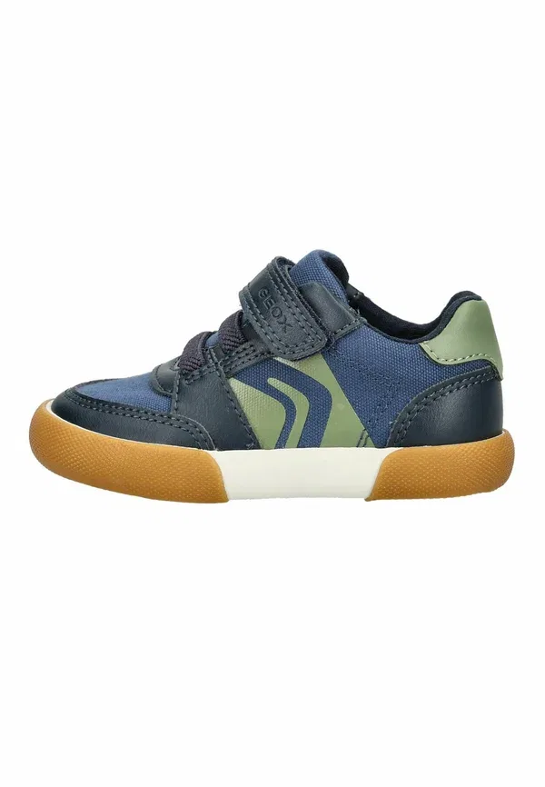Кроссовки детские Geox, navy olive cfd, цвет темно-синий оливковый