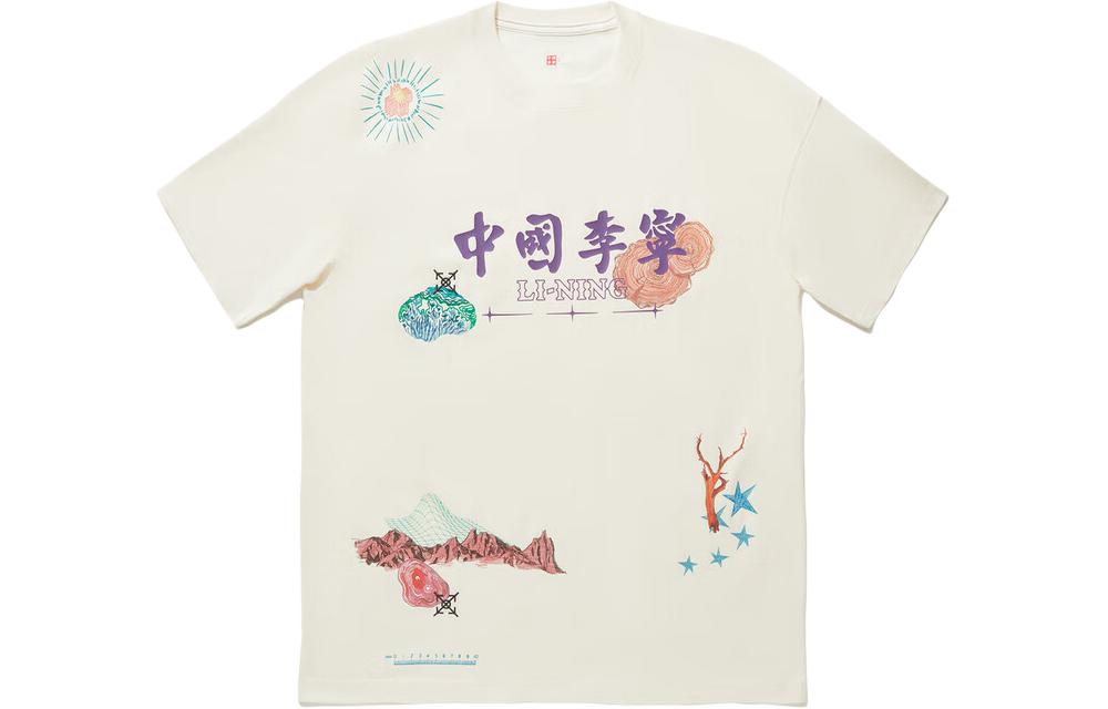 

LiNing Футболка ZHONGRAN мужская ecru, Бежевый, LiNing Футболка ZHONGRAN мужская ecru