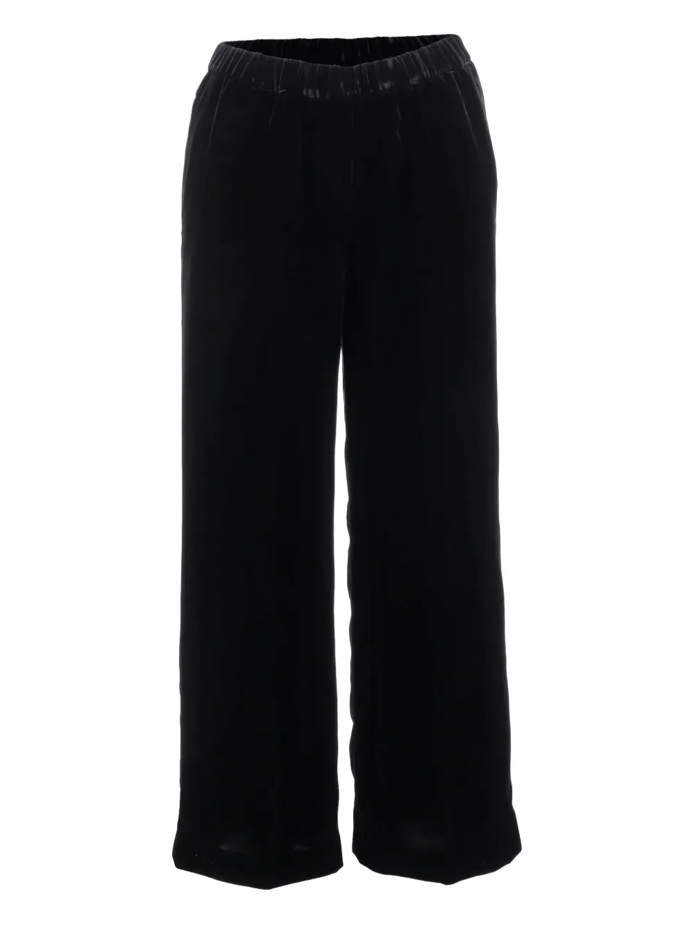 

Велюровые широкие спортивные брюки Aspesi, черный