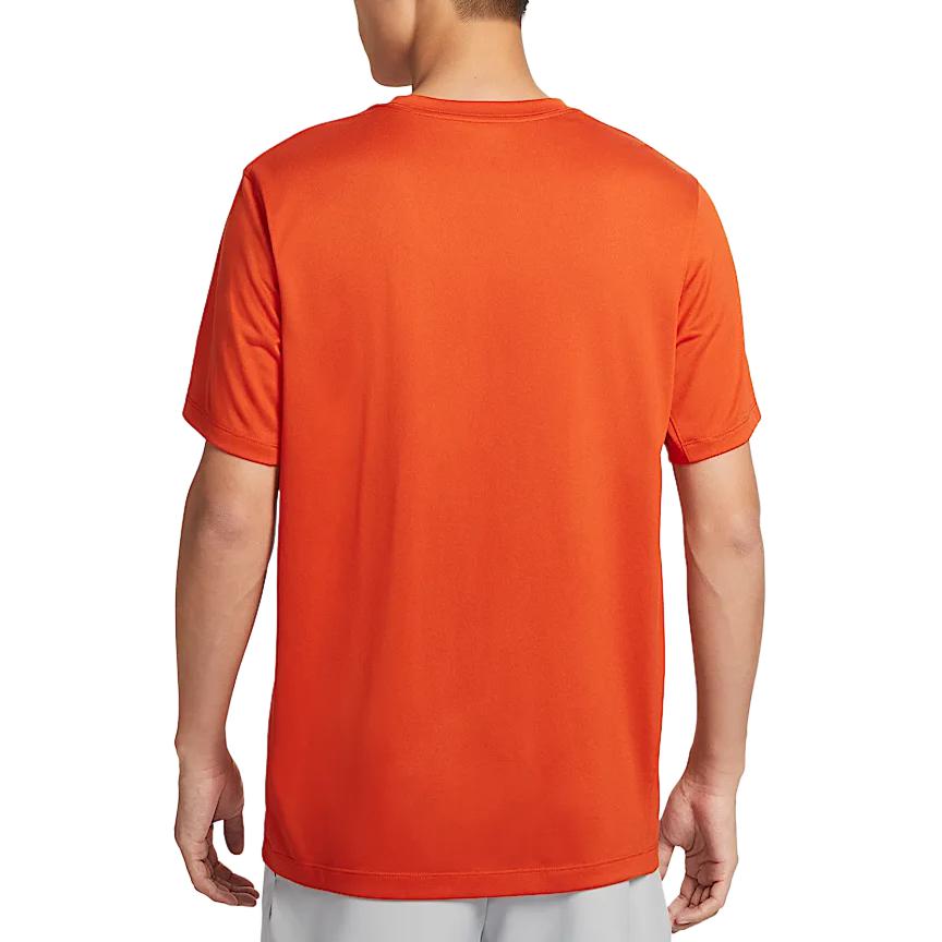 Футболка dri fit team legend мужская university orange Nike, оранжевый — фото 3