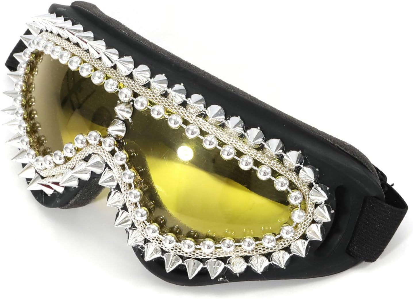 

Винтажные большие квадратные солнцезащитные очки в стиле панк с заклепками для женщин и мужчин, популярные цельные солнцезащитные очки для вечеринки на Хэллоуин mincl, C3