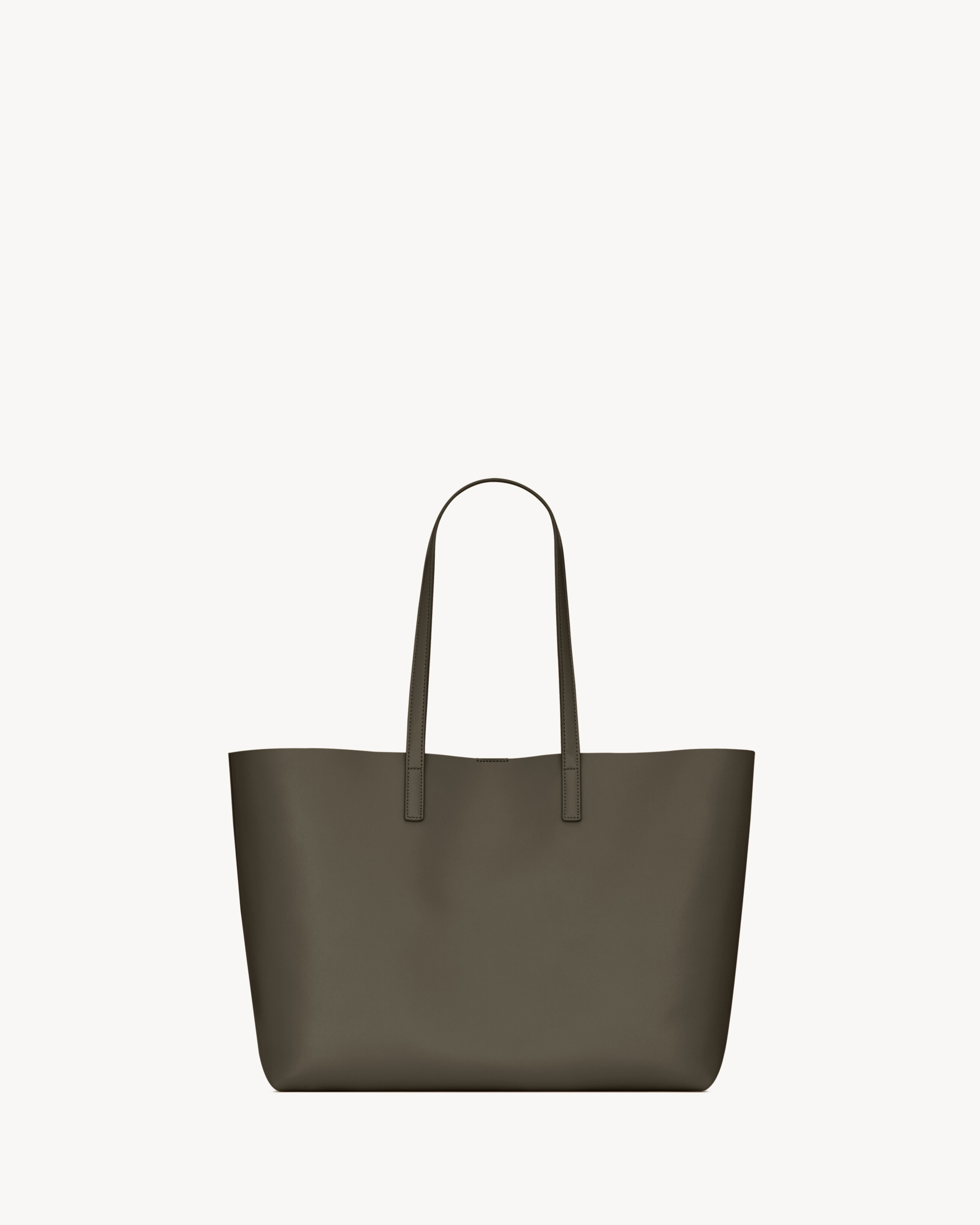 Сумка Shopping Saint Laurent из кожи, зеленый — фото 3