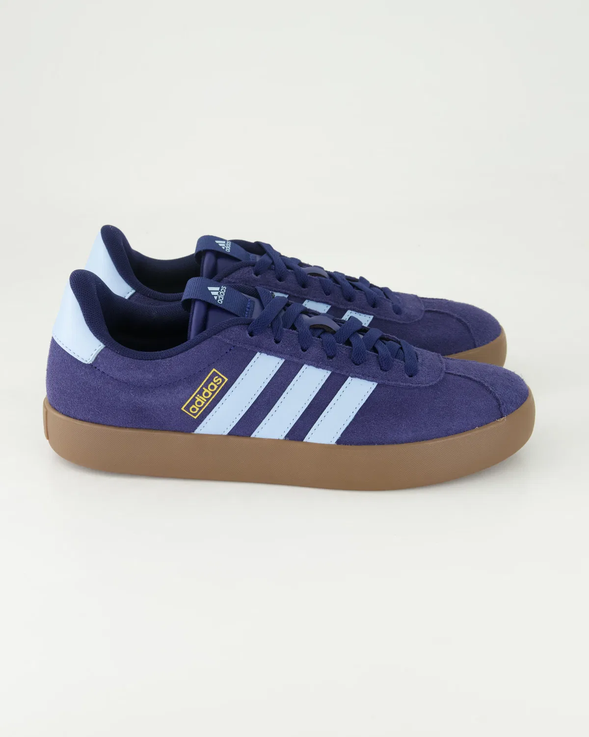 Сникерсы низкие, кожаные Adidas, синий — фото 2