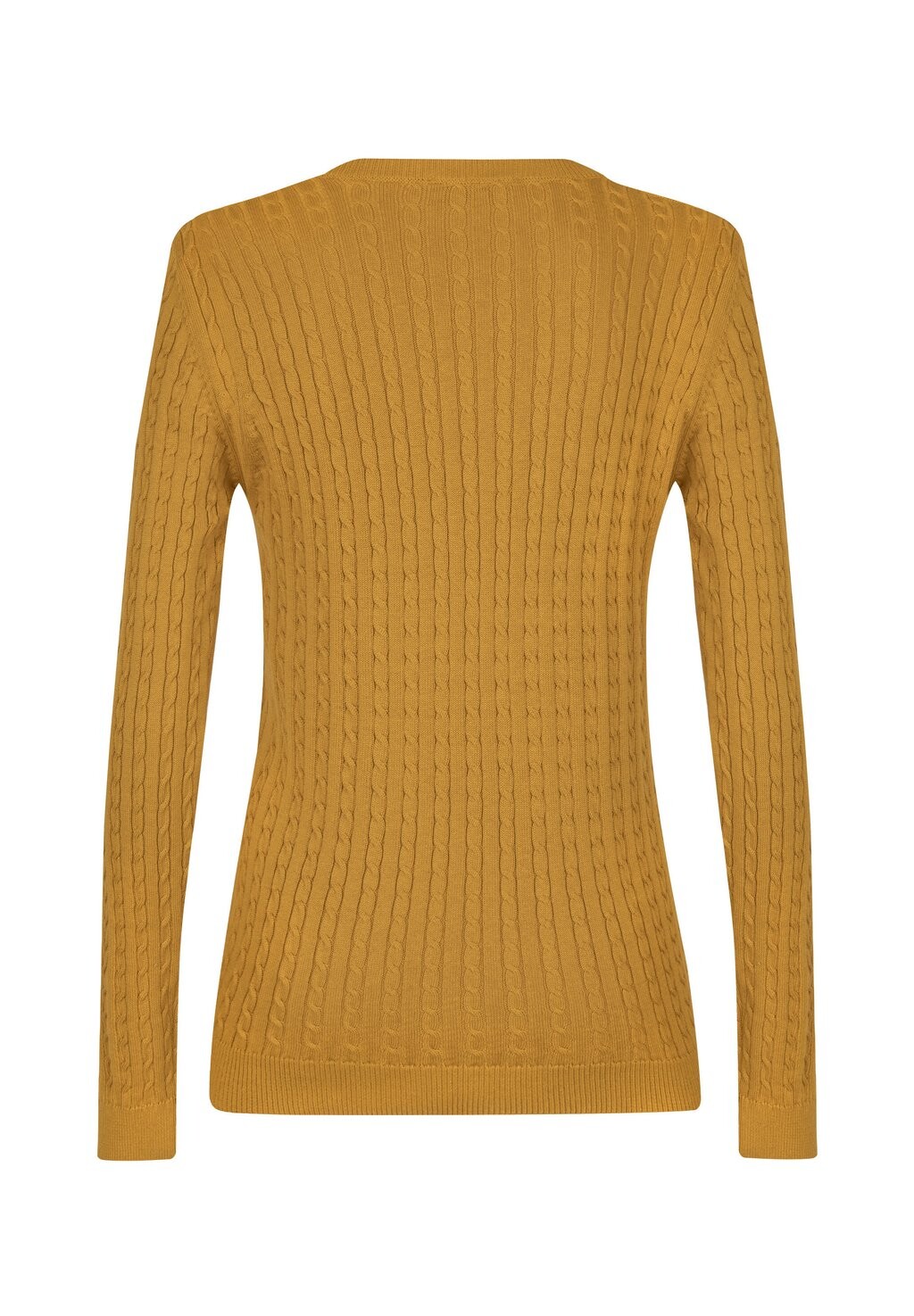 

Джемпер FINE CABLE V-NECK Felix Hardy, горчично-желтый