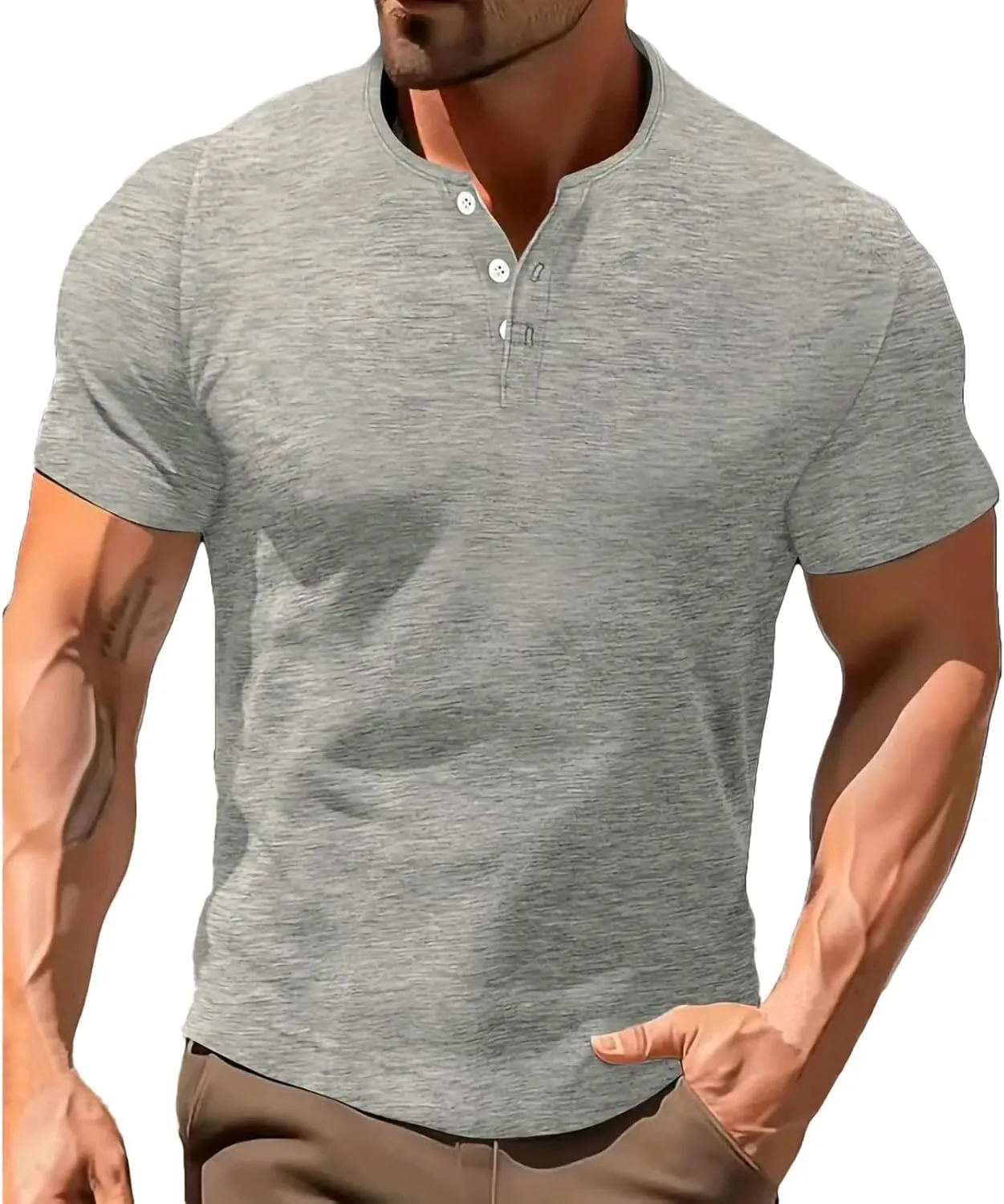 

Мужская хлопковая футболка-поло с коротким рукавом