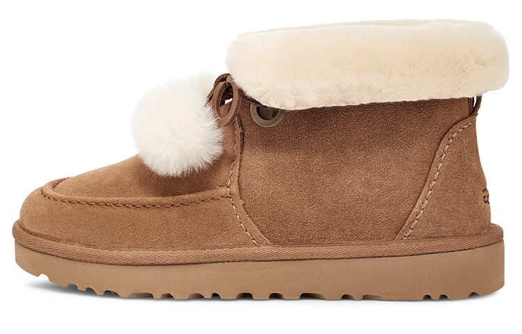 Угги женские UGG Kyrina Bow Pom, коричневый