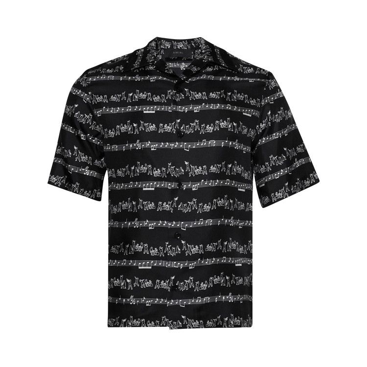 

Рубашка Amiri Jazz Band Bowling Shirt, Black