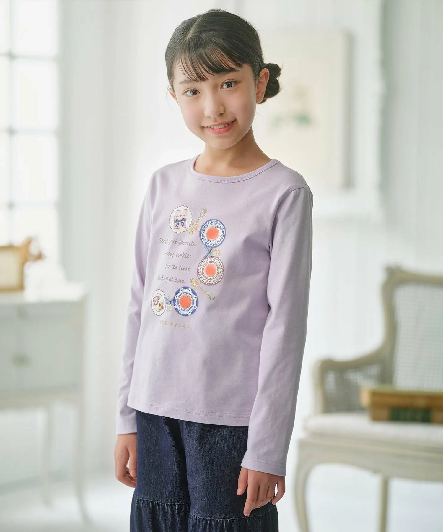 Футболка Tea Time Art 150-170 см Suite Kids, цвет Lavender [082] — фото 3