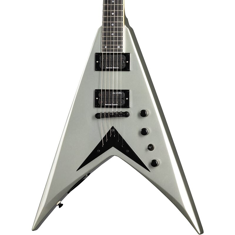 

Электрогитара Kramer Dave Mustaine Vanguard Electric Guitar w/ Case - Silver Metallic