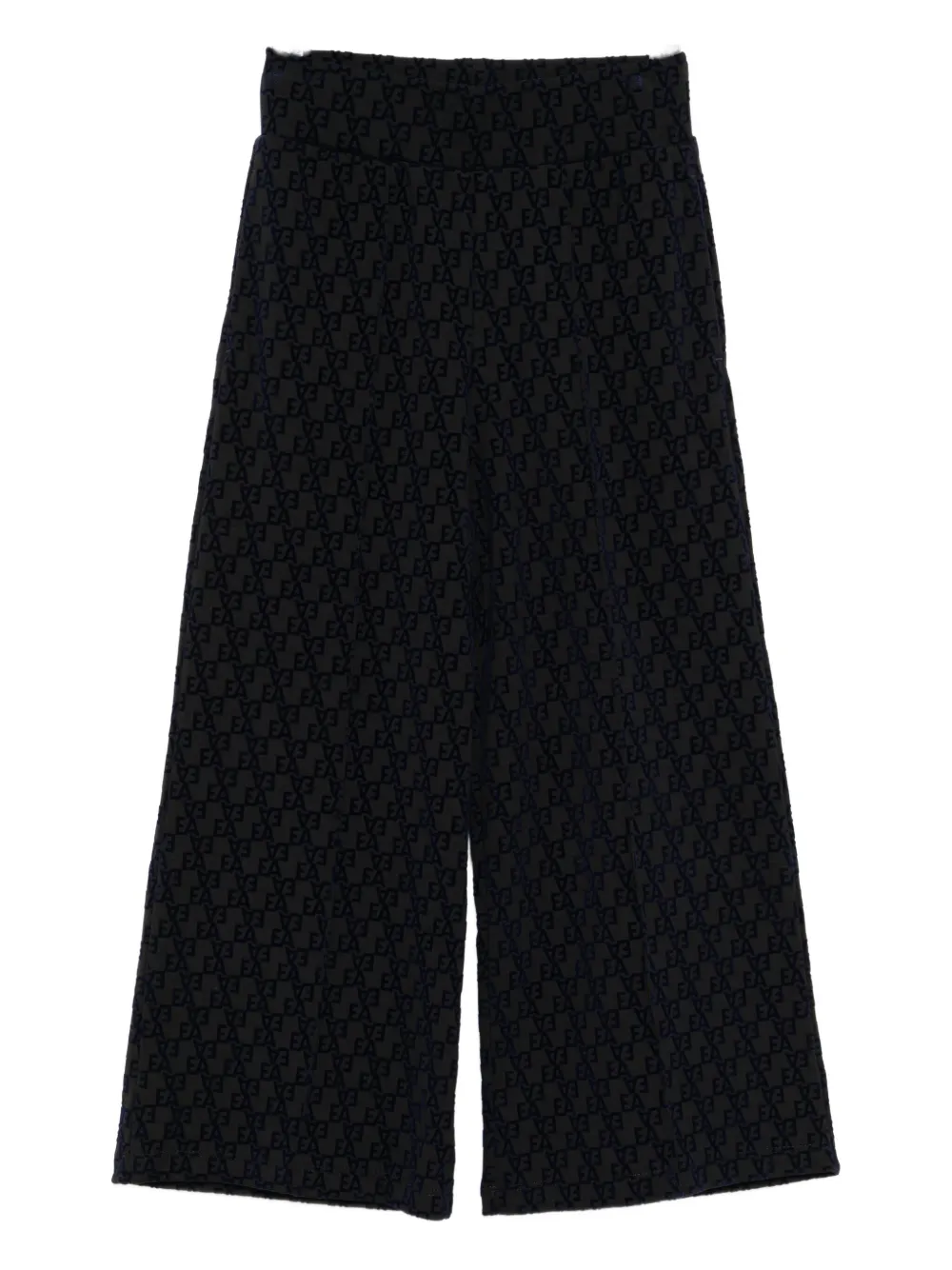 

Спортивные брюки из джерси с логотипом Emporio Armani Kids, черный