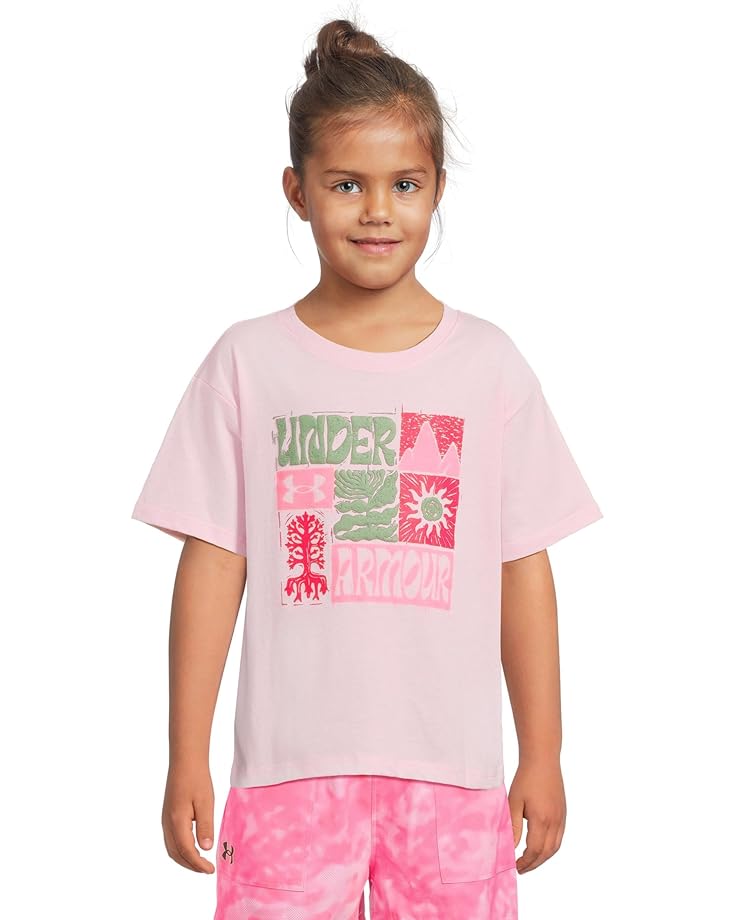 

Футболка Under Armour Kids Nature Cut Tee, цвет Prime Pink