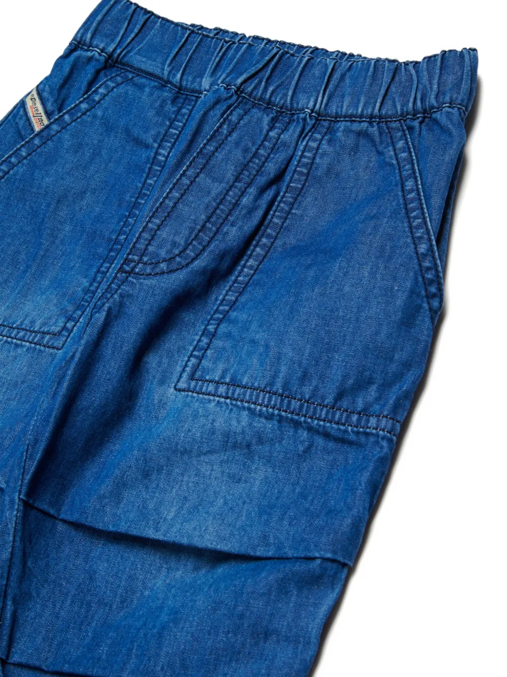 Брюки чинос с эластичным поясом Diesel Kids, синий — фото 4