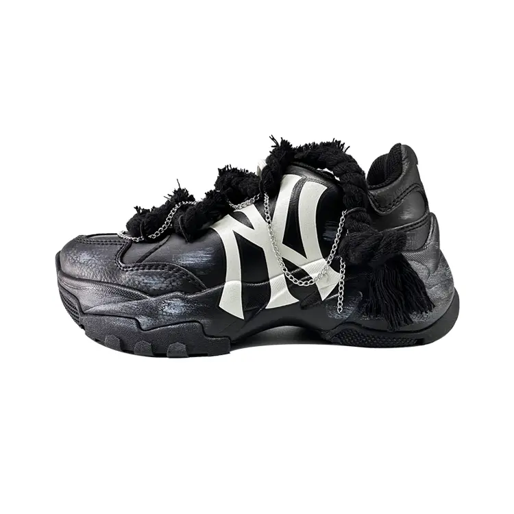 

Кроссовки MLB Big Ball Chunky Chunky Sneakers Unisex Low-top Black/Silver, черный/серебряный