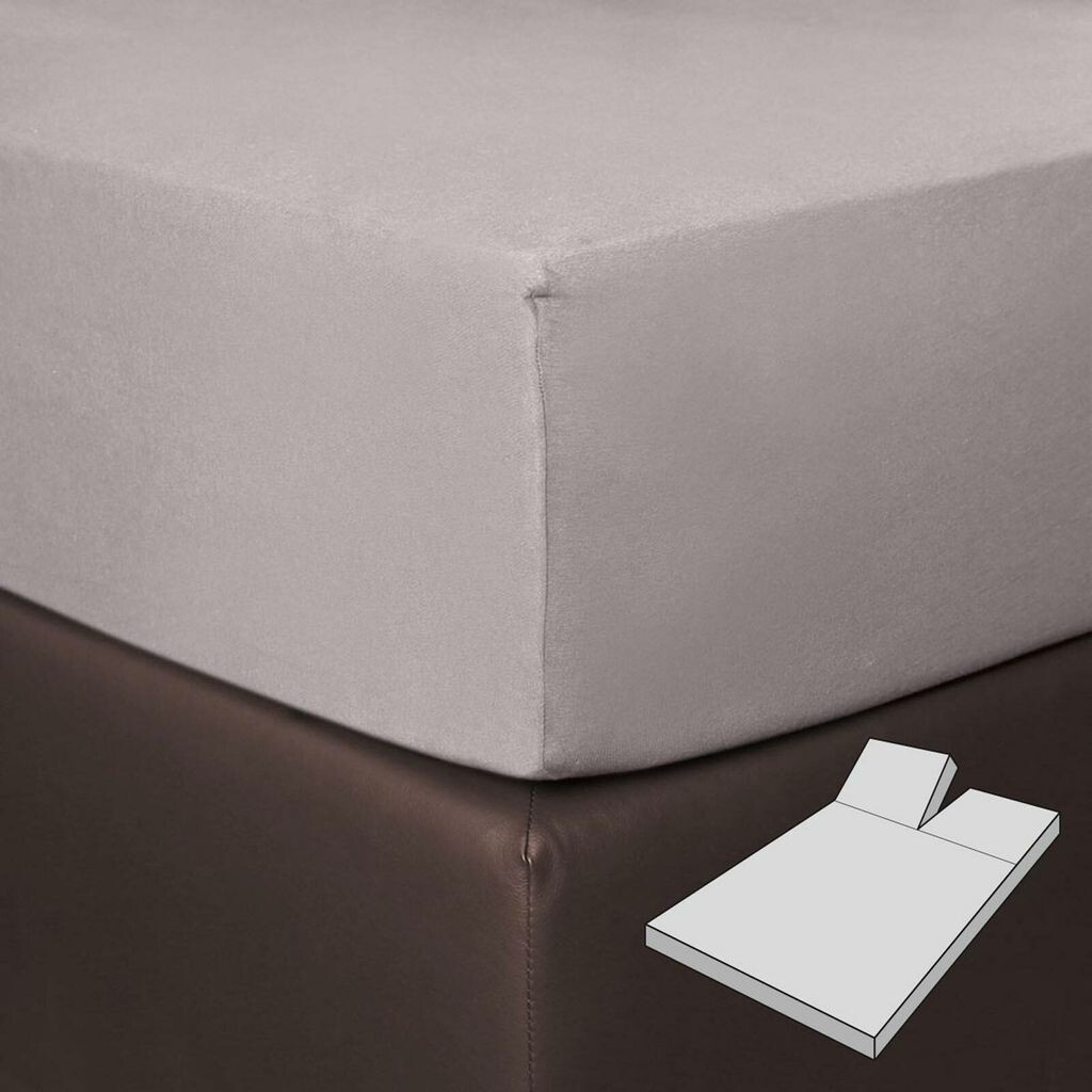 

Bettwaren-Shop Простыня Boxspring Split 140x200 - 160x220 см платина