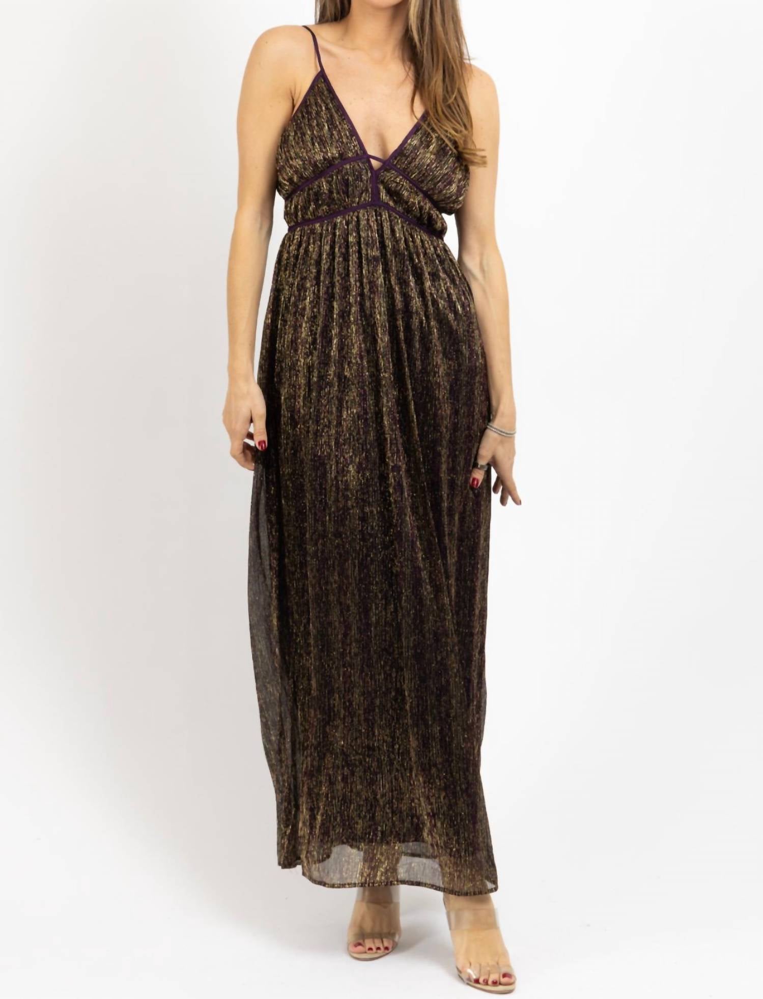

Платье макси Sangria Shimmer коричневого цвета DRESS FORUM