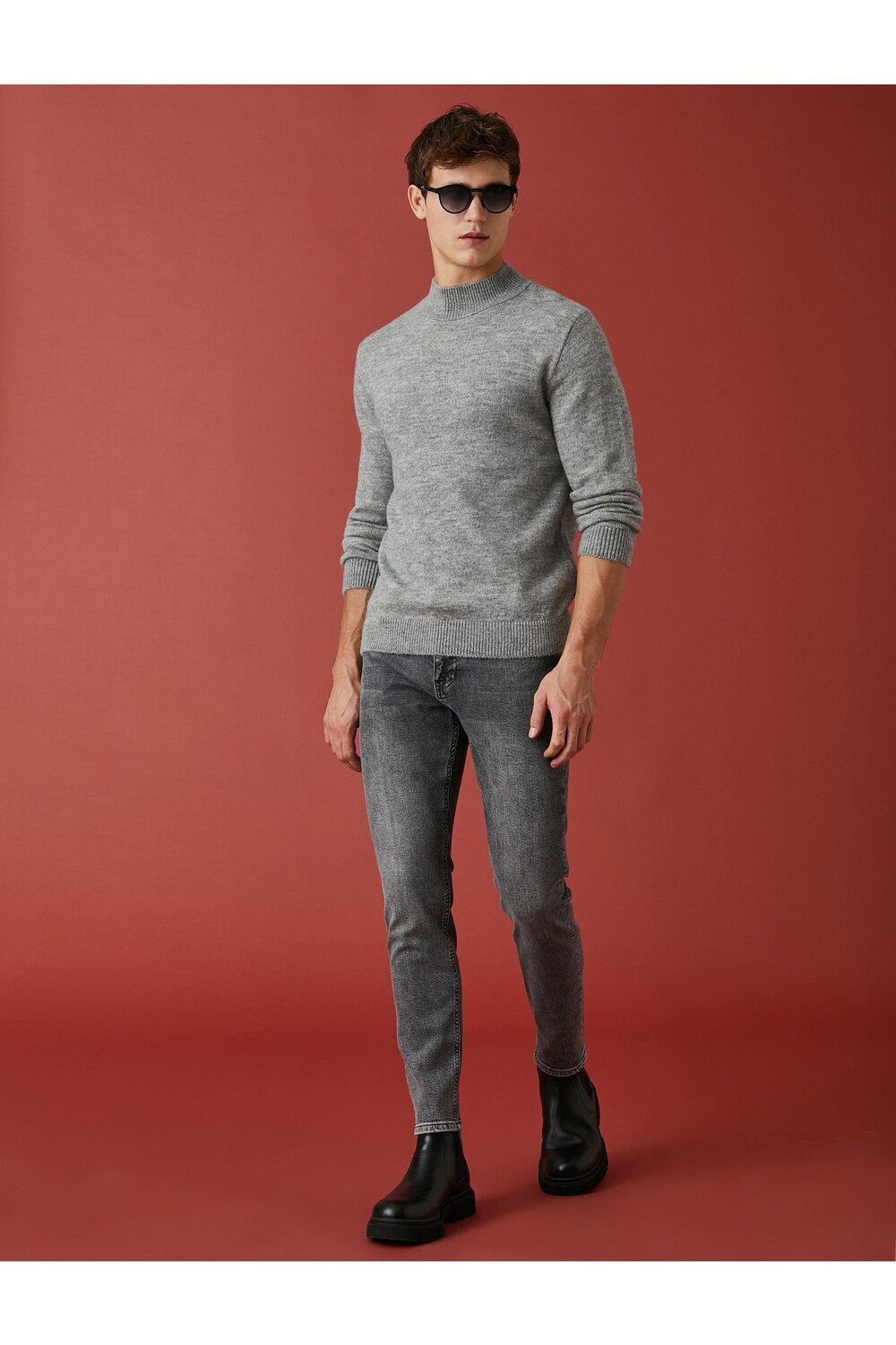 

Джинсы Skinny Fit премиум-класса - Michael Jean Koton, серый