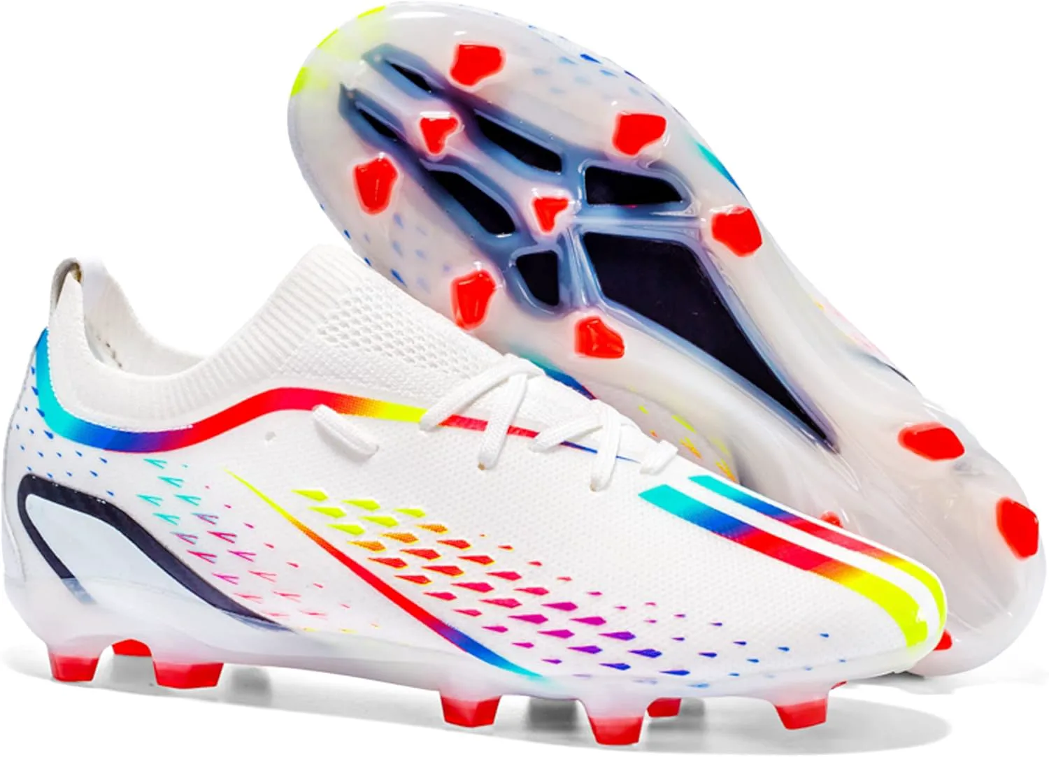 

Мужские футбольные кроссовки Asifn для мальчиков, пятичленные, для улицы и зала, с шипами, для легкоатлетики, софтбола и регби, белый