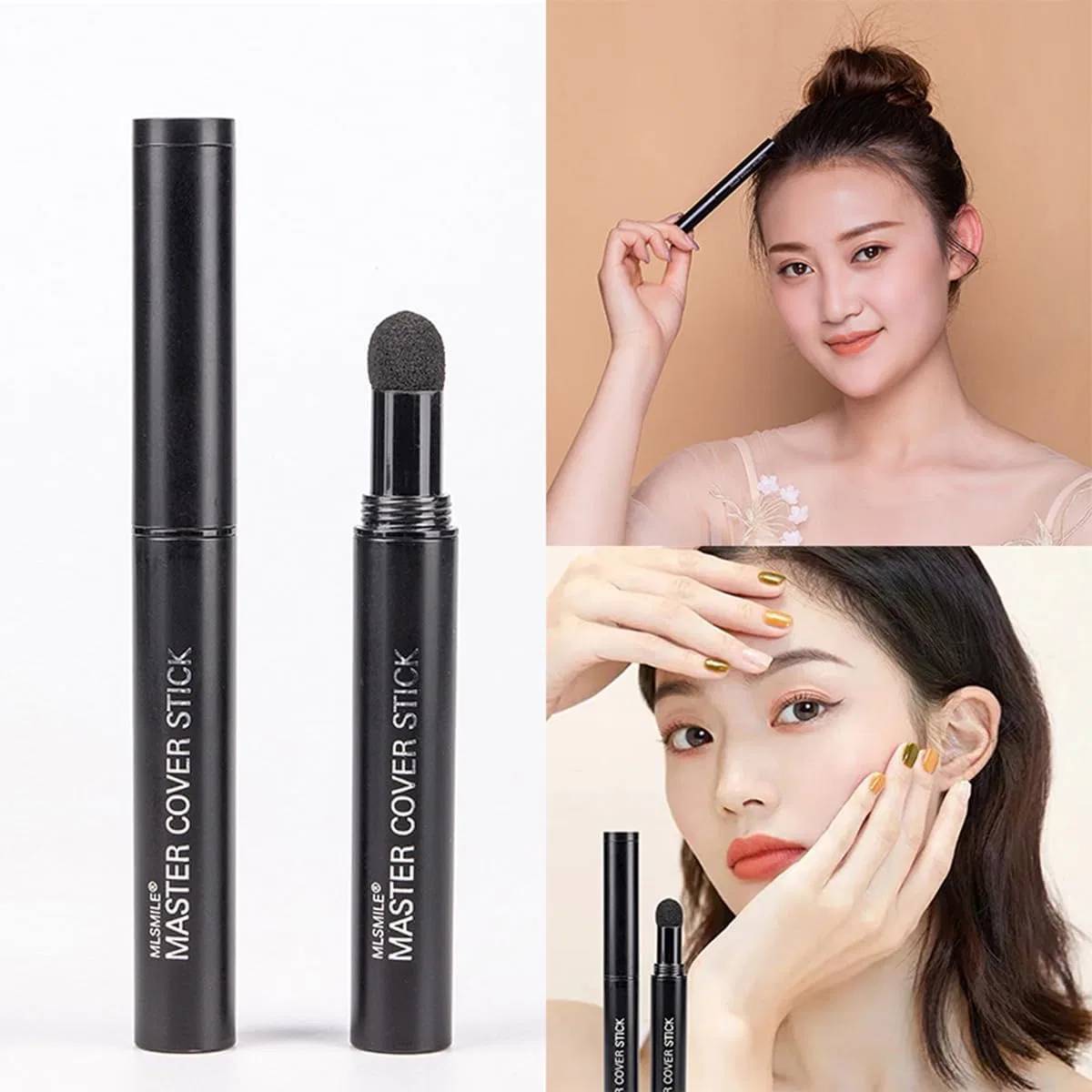 Пудра для волос Hairline Powder Stick, кофейный, Generic — фото 3