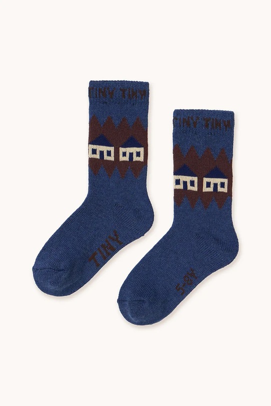 

Детские шерстяные носки HOUSES WOOL MEDIUM SOCKS Tinycottons, темно-синий