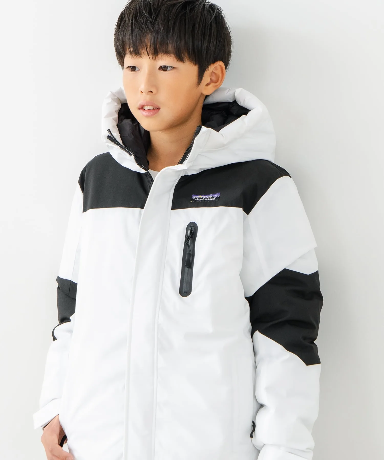 Рваная гора/(K)MILFORD KIDS стеганая куртка Ragged Mountain, white