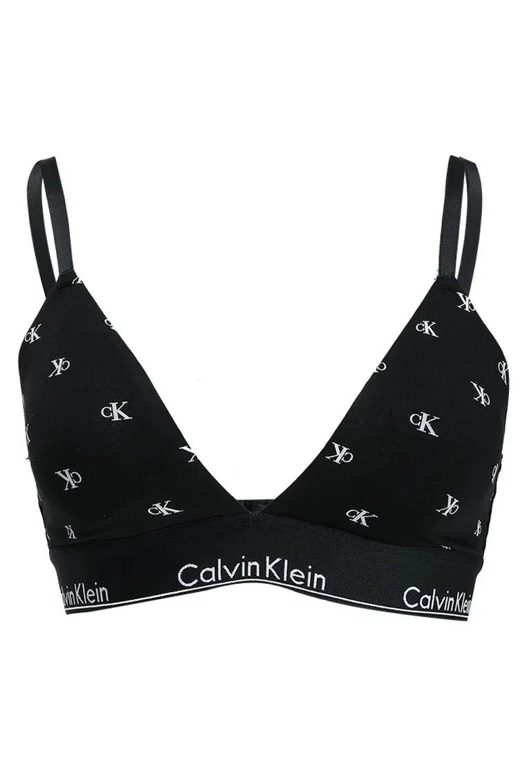 Бюстгальтер-бралетт треугольный, на тонкой подкладке, Calvin Klein, черный