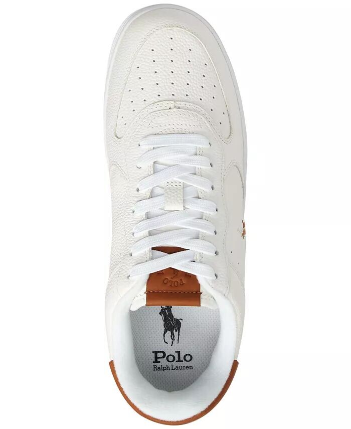 Мужские кроссовки Masters Court на шнуровке Polo Ralph Lauren, белый — фото 4