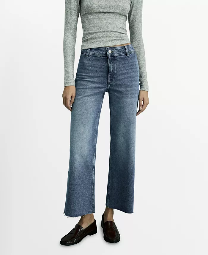 

Женские джинсы Catherin с высокой посадкой, модель "culotte" MANGO, синий