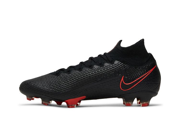 Бутсы Nike Mercurial Superfly 7 Elite FG 'Chile Red Pack - Black', черный — фото 4