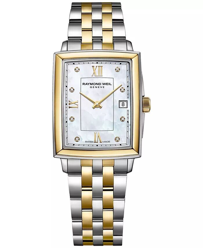 

Женские швейцарские часы Toccata Diamond Accent, двухцветный браслет из нержавеющей стали, 22,6x28,1 мм Raymond Weil