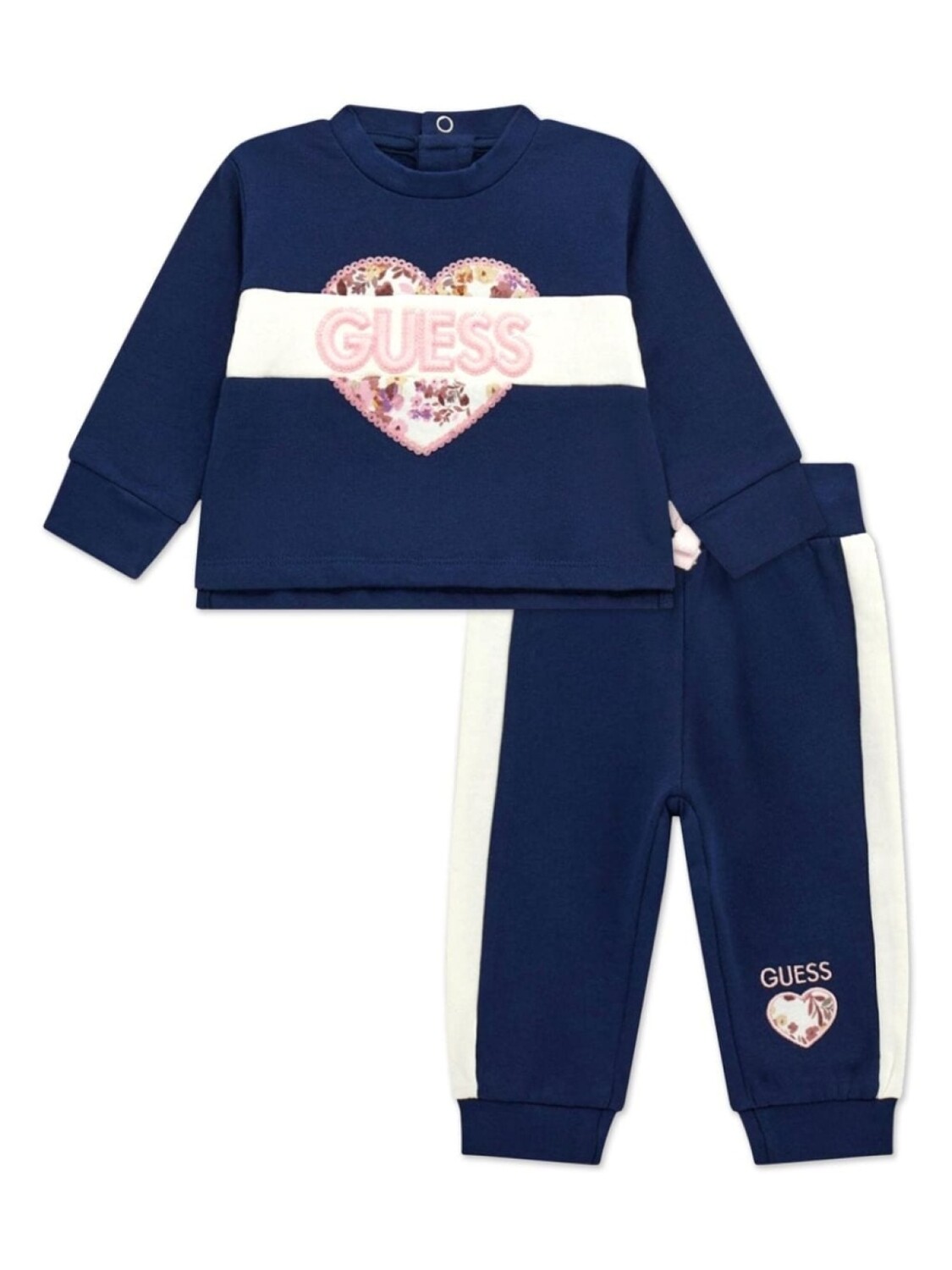 

Guess kids спортивный костюм с логотипом Heart Logo, синий