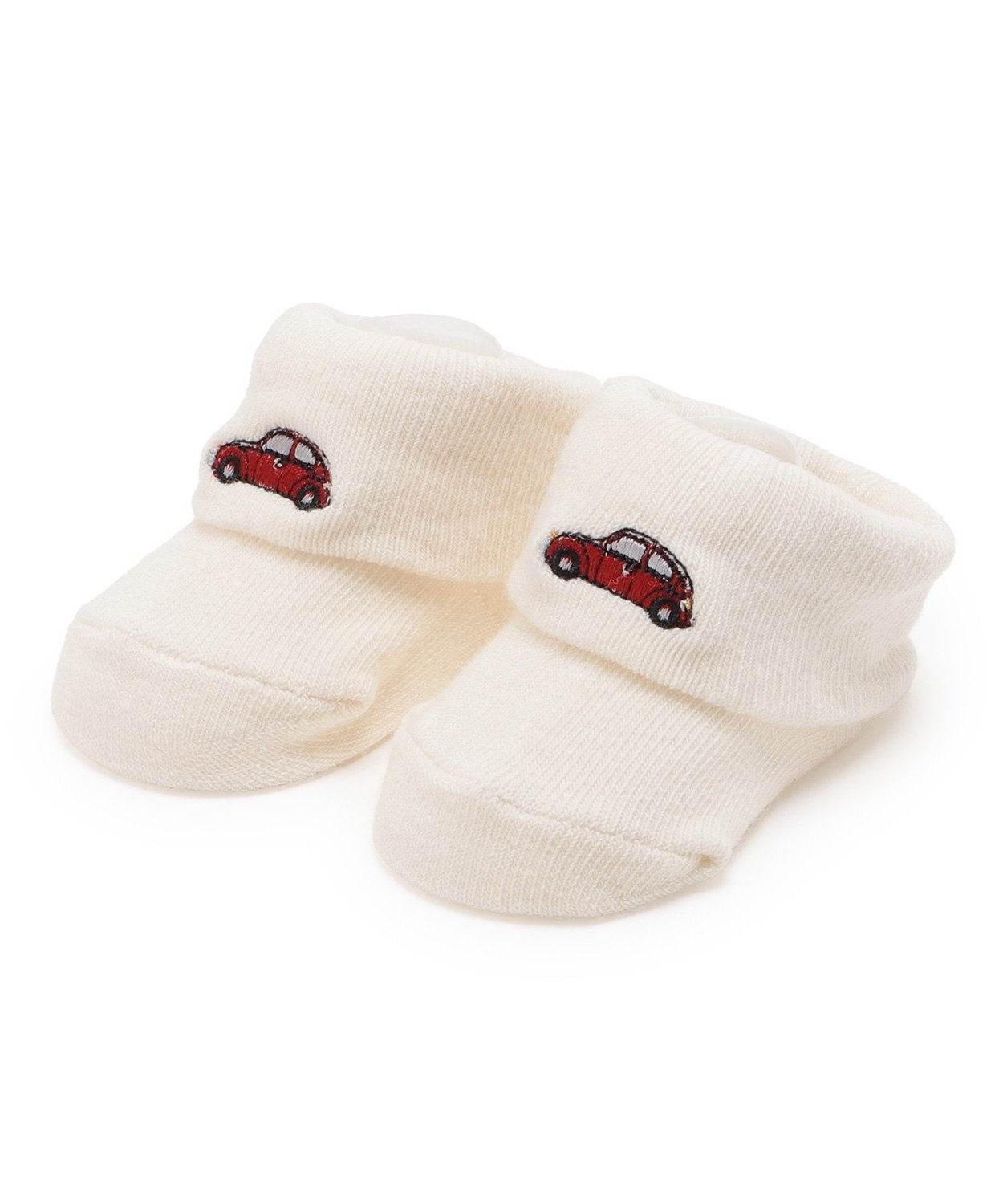Носки с вышитым логотипом автомобиля Petit main, Off white