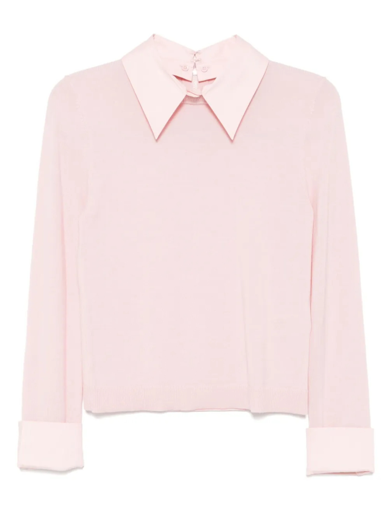 

Футболка alice + olivia топ Porla с воротником, розовый