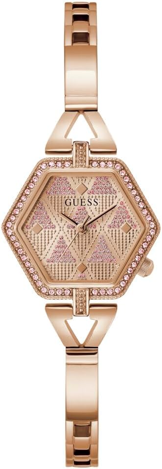 

Женские часы GUESS 28 мм - циферблат G-Link цвета розового золота, корпус цвета розового золота