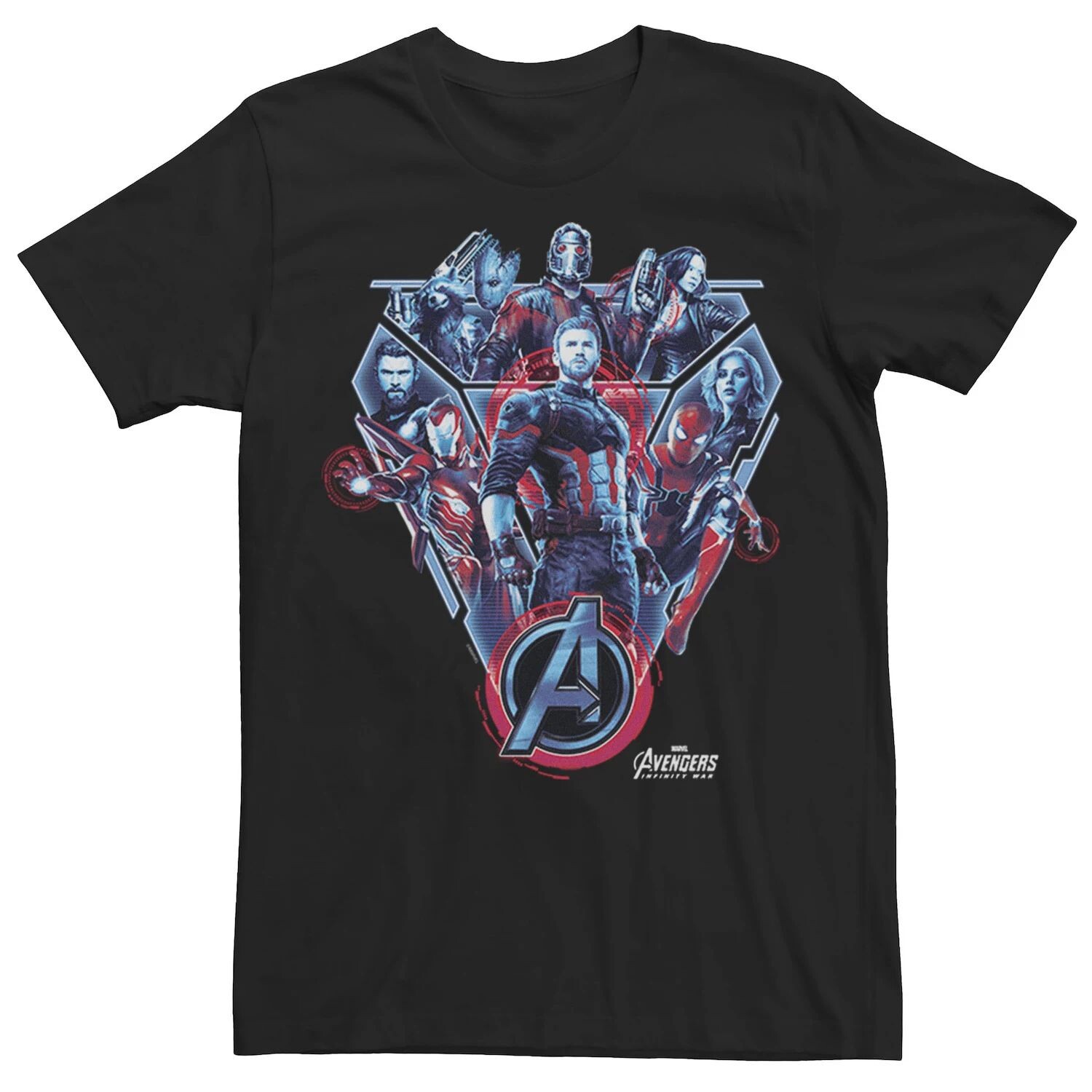 

Мужская футболка Marvel Avengers Infinity War Tech Group Licensed Character