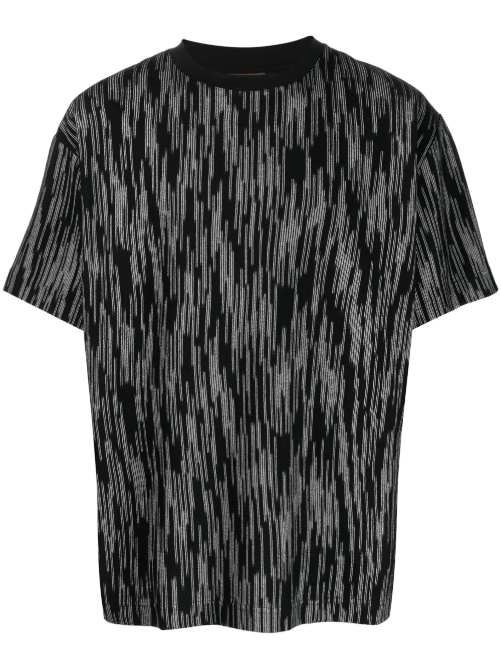 

Полосатая футболка с круглым вырезом Missoni, черный