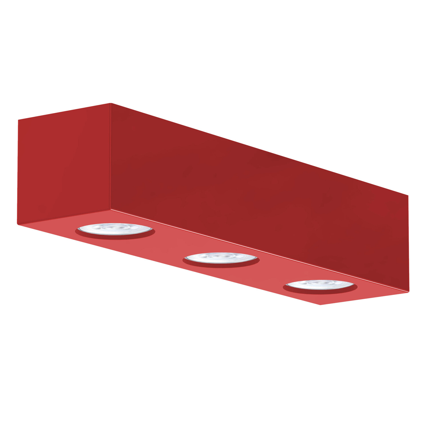

Потолочный светильник Lumicom, 10x30x7 см, красный