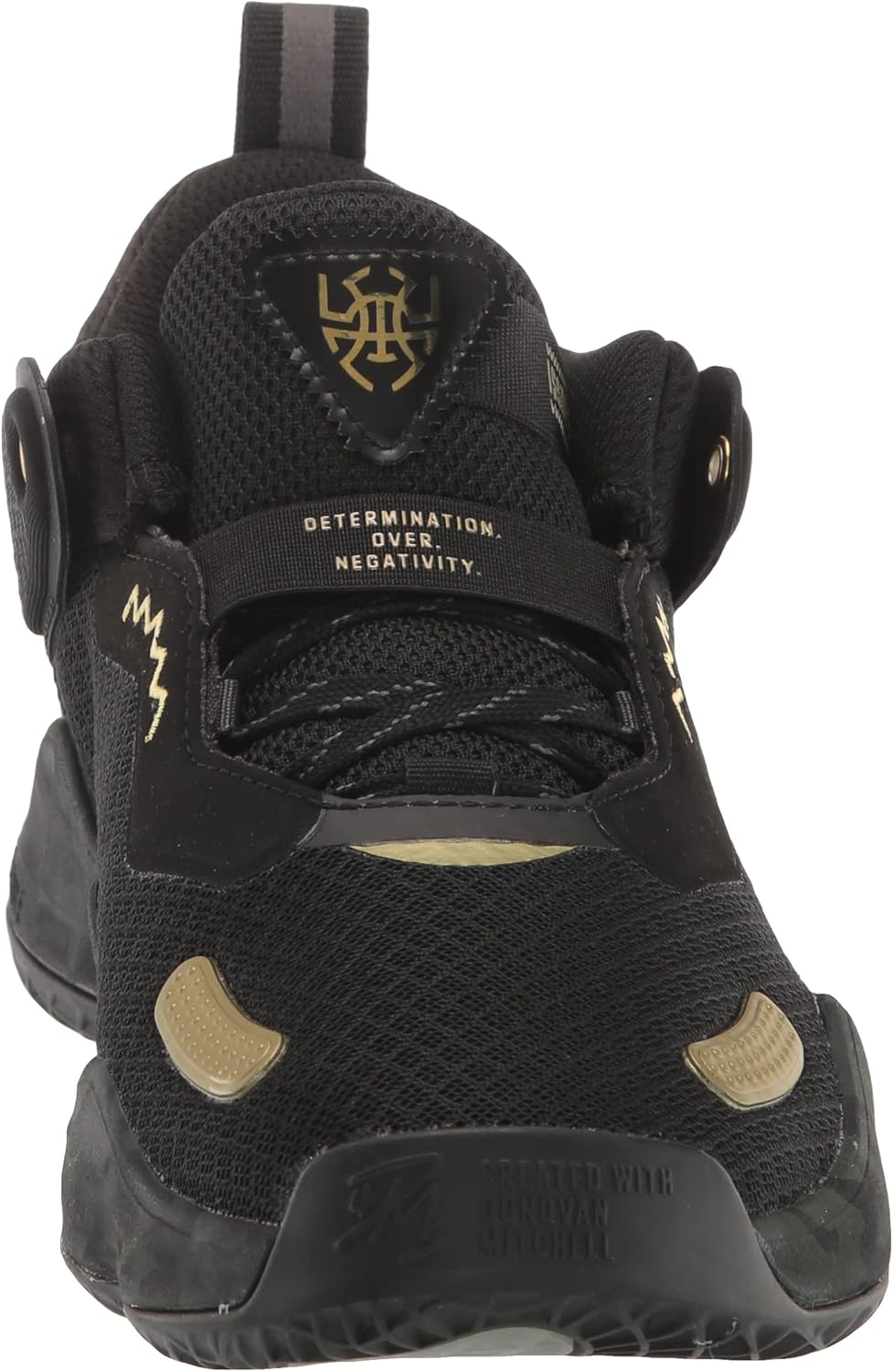 Детские кроссовки Adidas унисекс Don, выпуск 3, черный/серый/золотой — фото 2