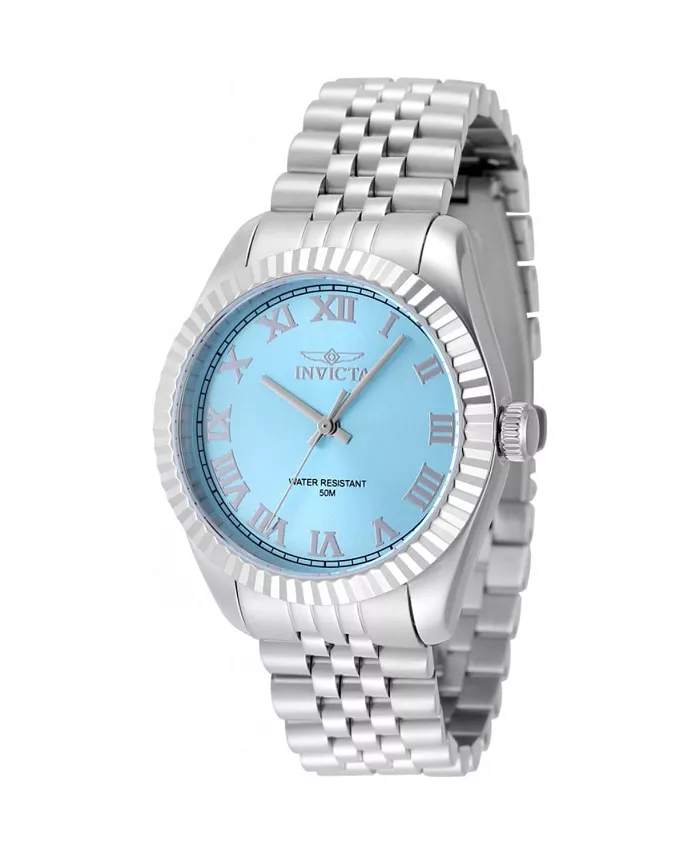 

Женские часы 48902 Specialty Quartz 3 Hand Tiffany Blue Dial Invicta, серебряный