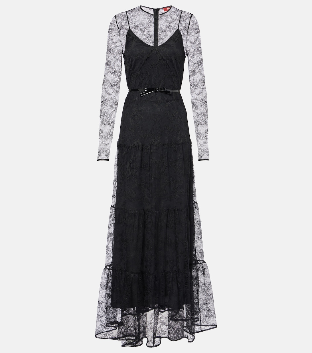 

Платье макси из моданового кружева Max Mara, Nero